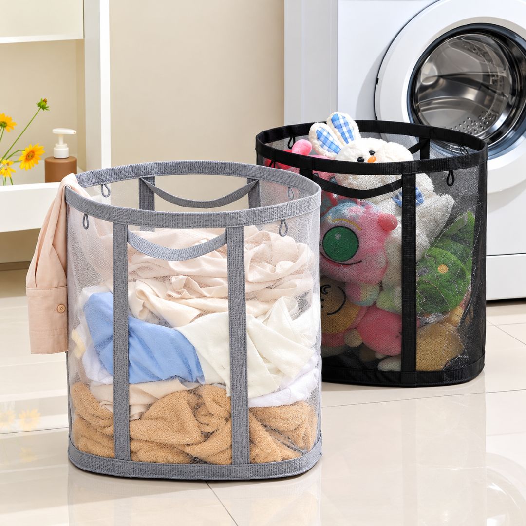 Foldable Nylon Laundry Basket