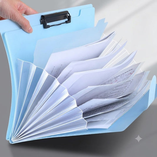 2-in-1 A4 PP Document File Folder