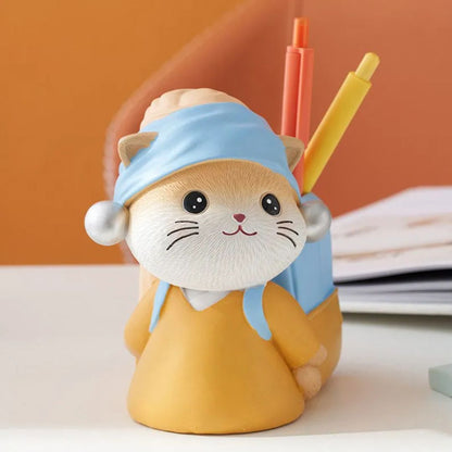 Creative Cute Cat Office Pen Holder