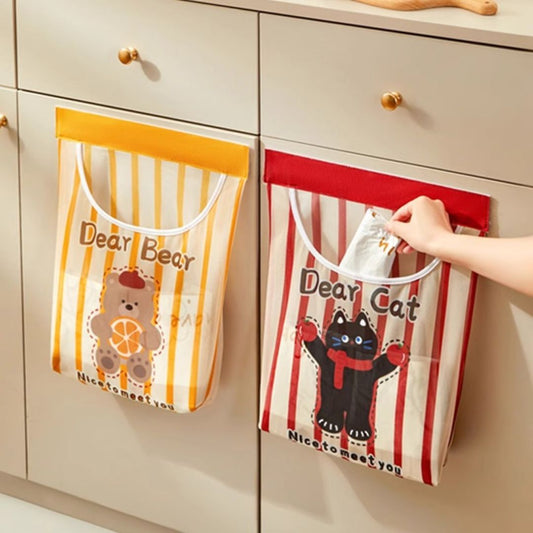 Velcro Wall-Mounted Kitchen Storage Cabinet Door Mesh for Storage