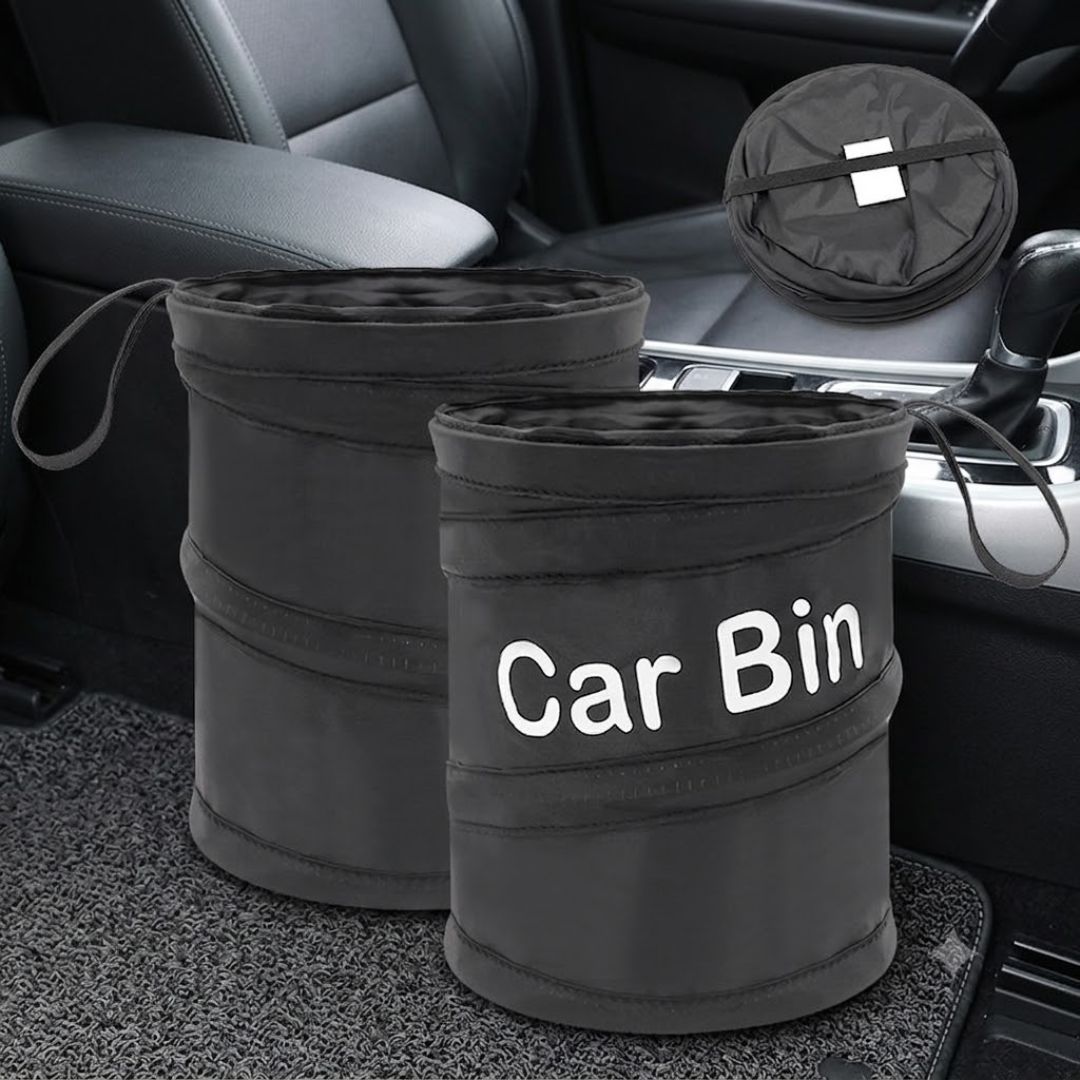 Mini Portable Car Hanging Foldable Garbage Bag Car Bin