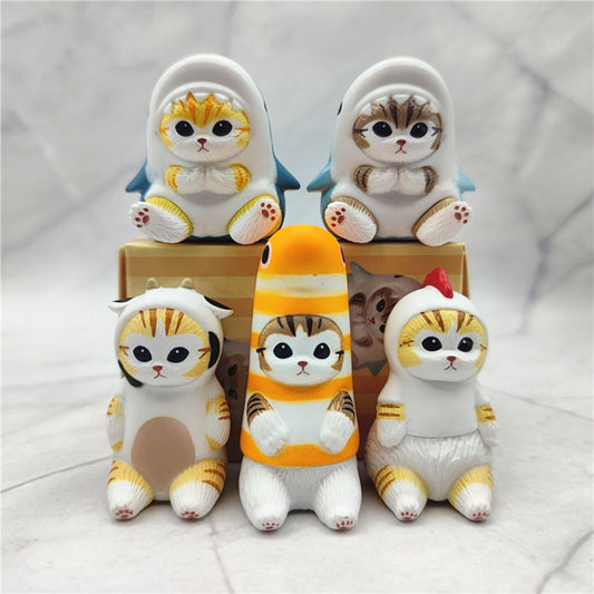 Whimsical and Cute Cat Figurines