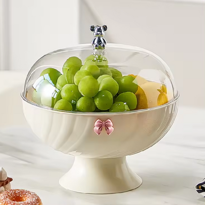 Creative Fruit Basket And Drainer With Lid