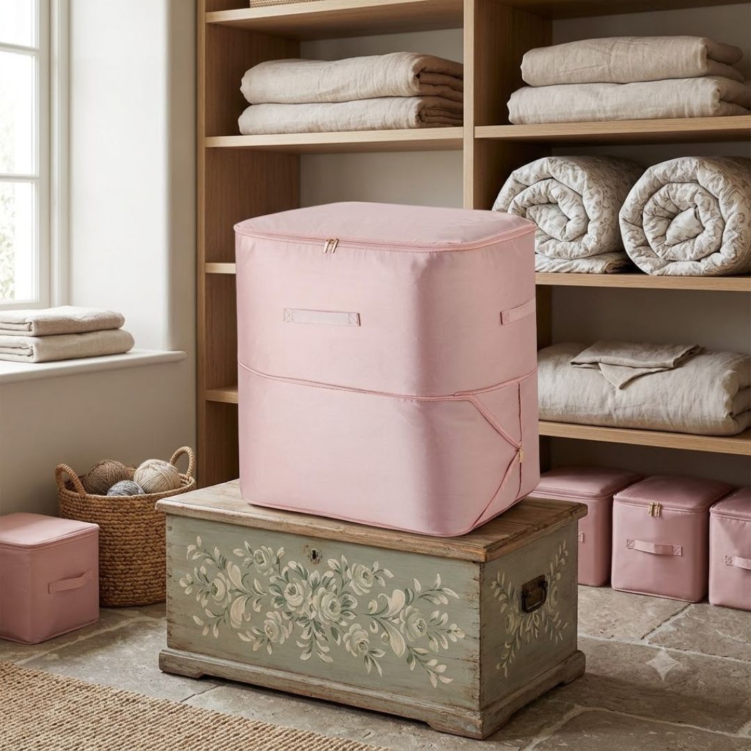 Clothes Storage Suit Portable Storage Bags for Blankets and Comforter