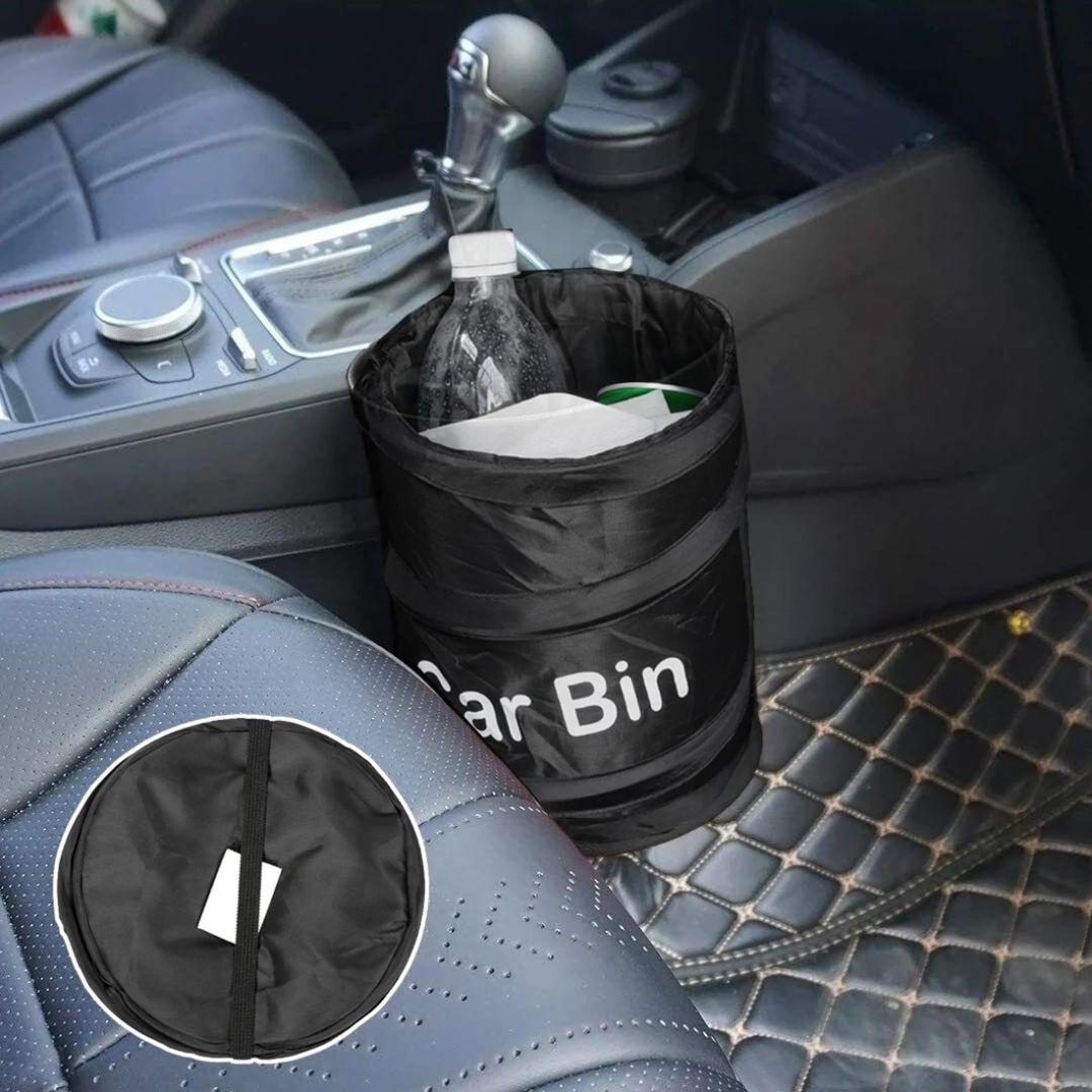 Mini Portable Car Hanging Foldable Garbage Bag Car Bin