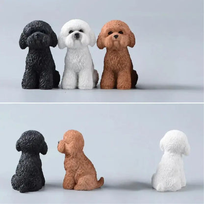 Teddy Dog Resin Figurines