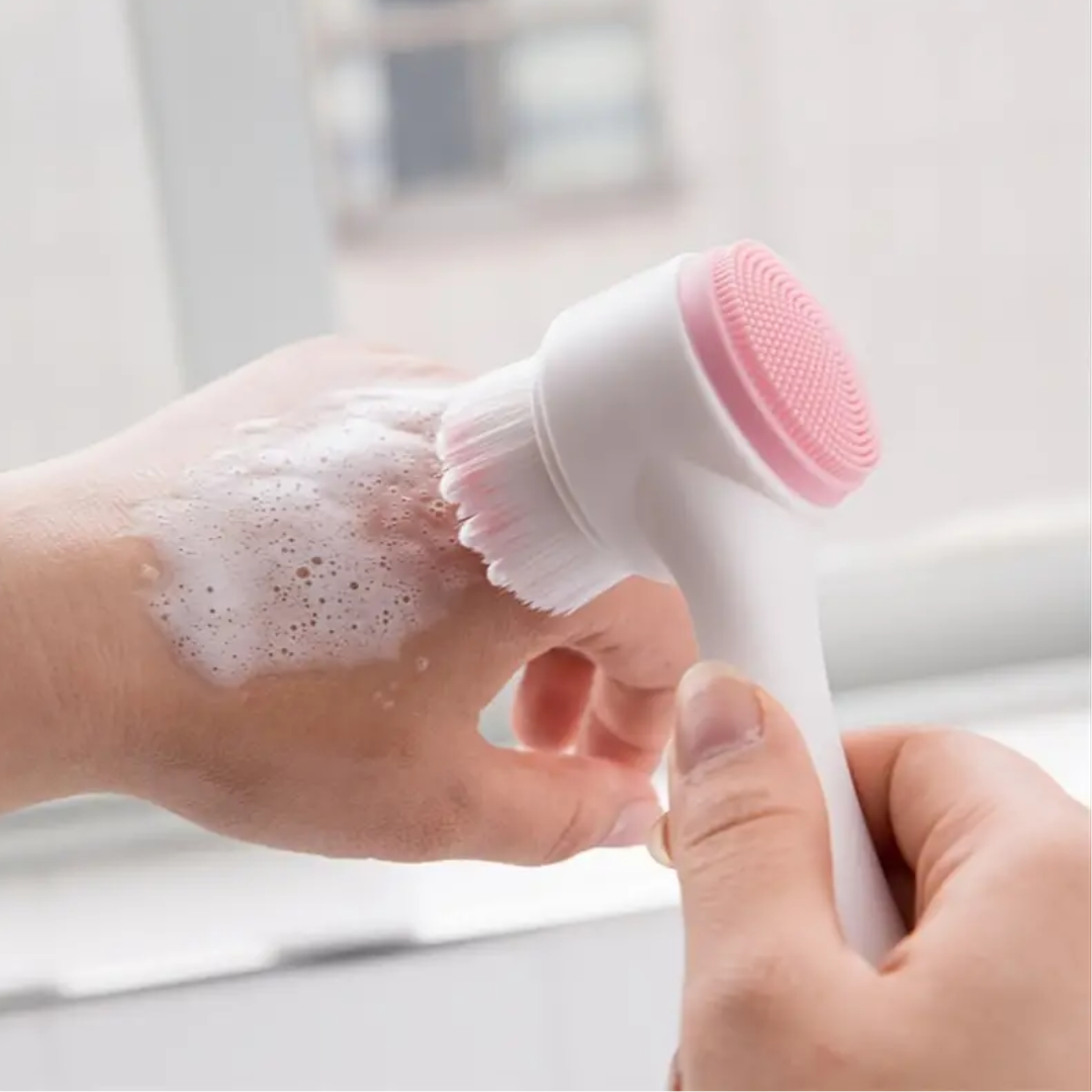 3D Double-Sided Soft Hair Silicone Face Wash Brush