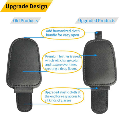 2 Packs Sunglasses Holders for Car Visor