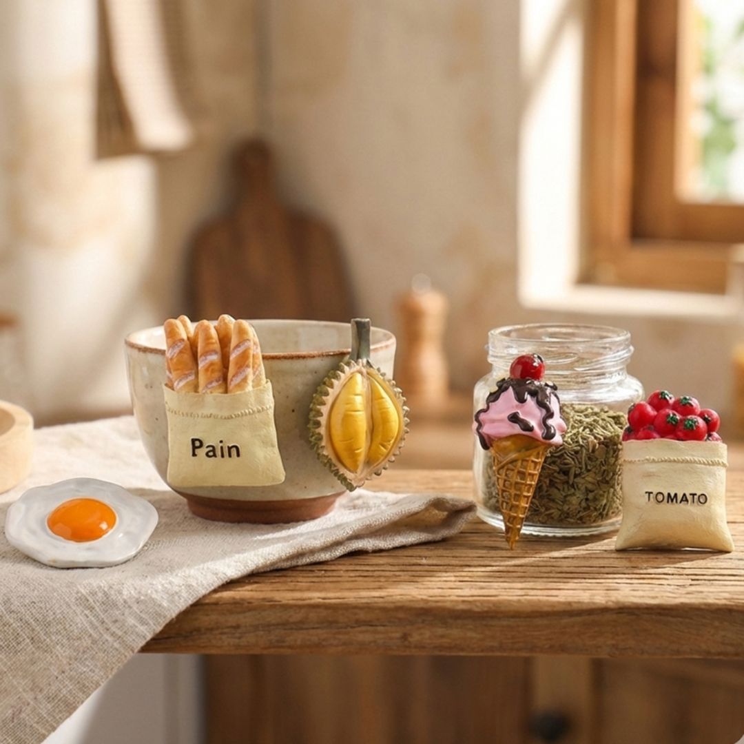 Cute 3D Food Resin Refrigerator Magnet