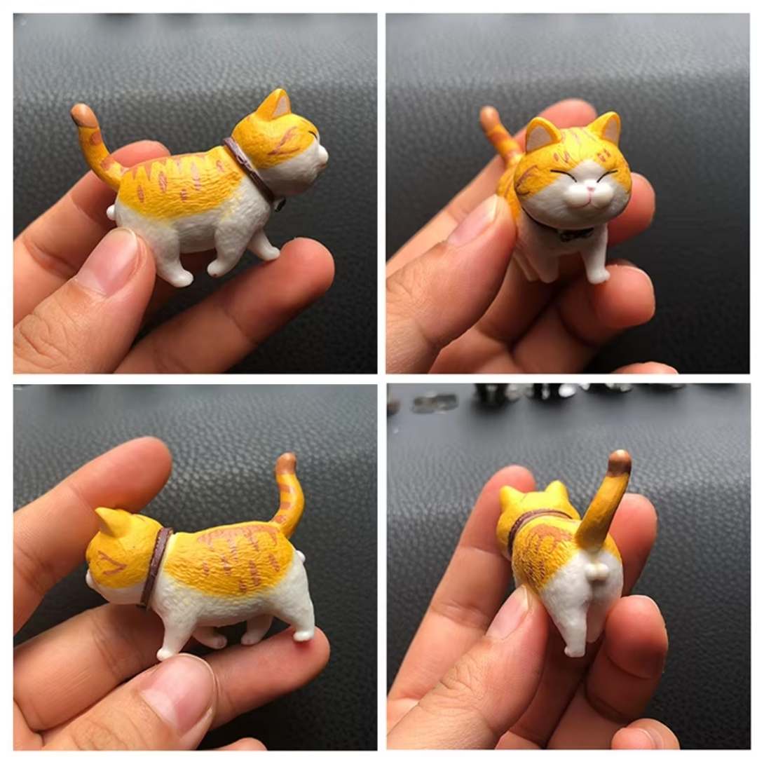 9 Pcs Cat Cute Mini Ornaments
