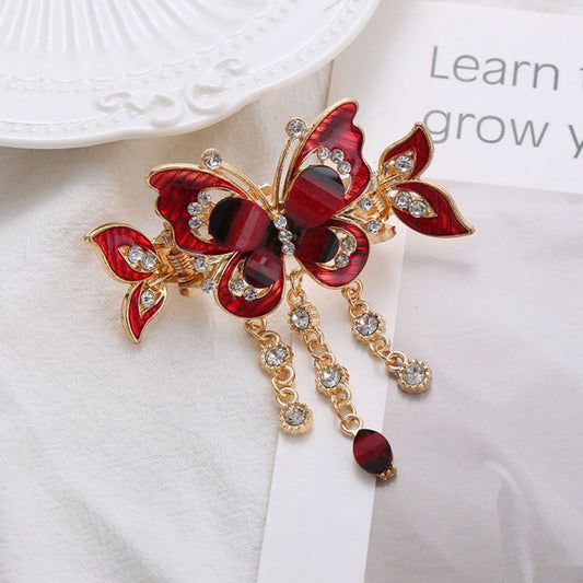 Korean Style Blue Butterfly Claw Clip