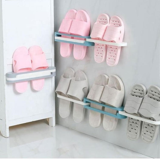 Three-in-one Folding Slippers Rack Holder