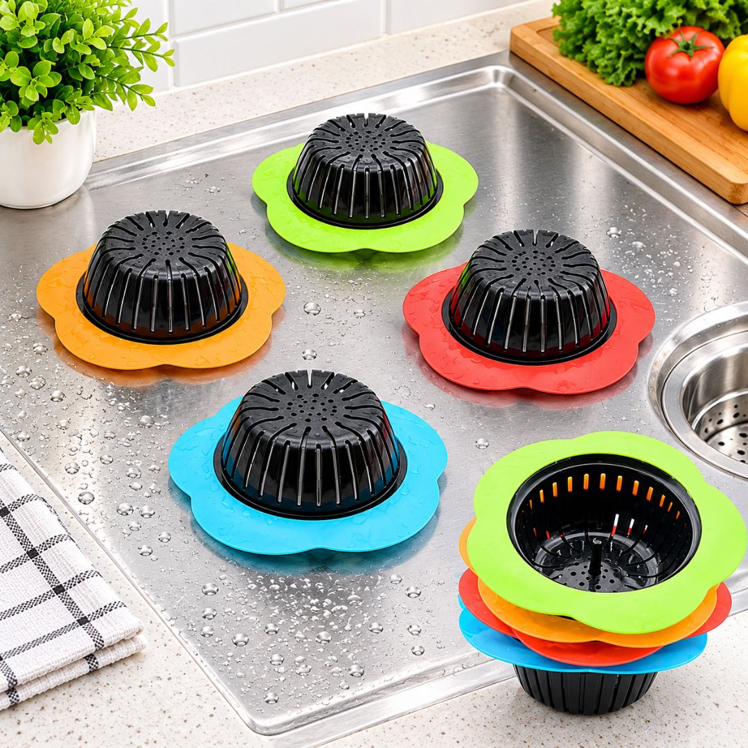 Kitchen Sink Drain Strainer with Wide Rim