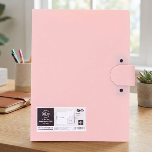 2-in-1 A4 PP Document File Folder