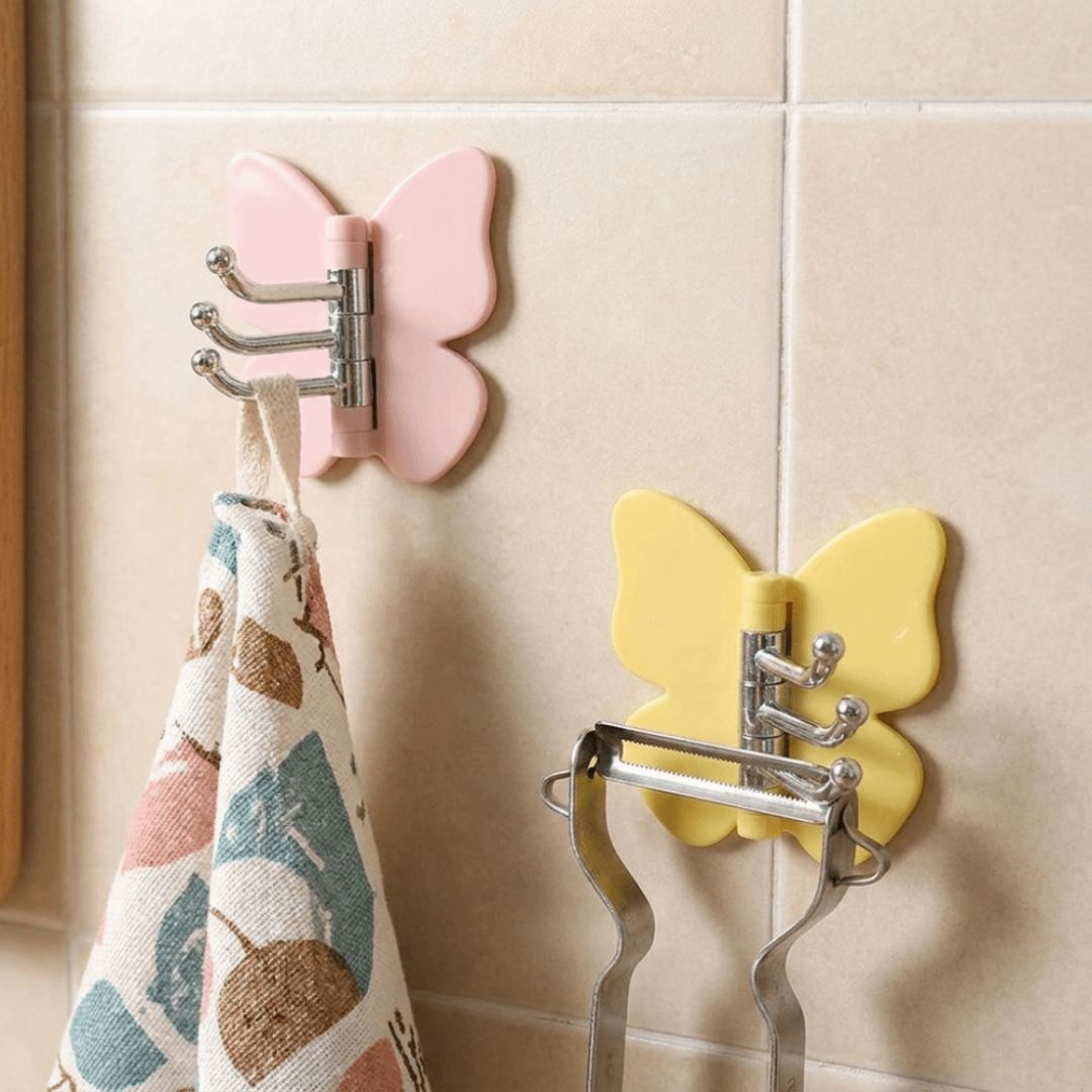 Rotatable Butterfly Triple Hook