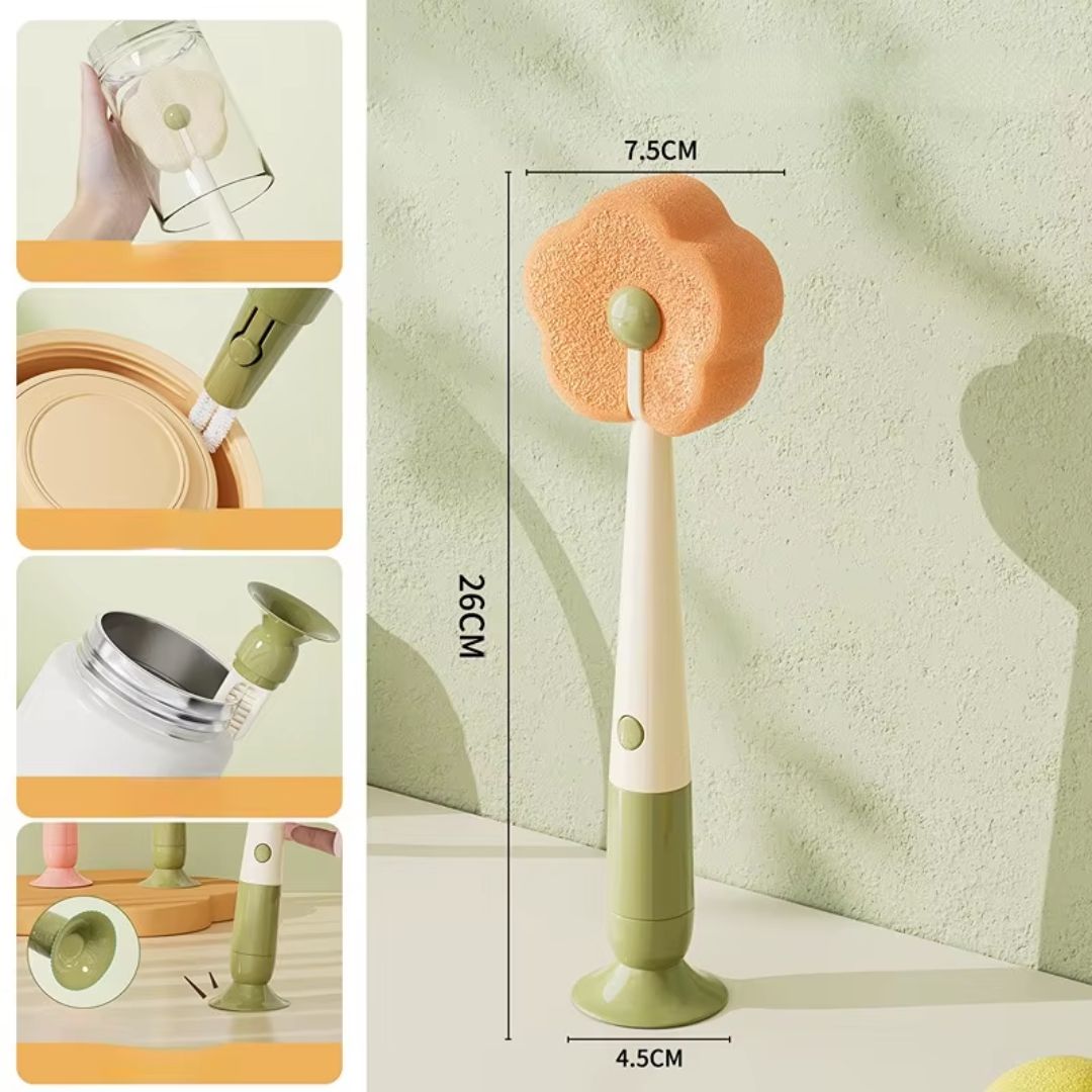 Three-in-one Sponge Flower Multifunctional brush