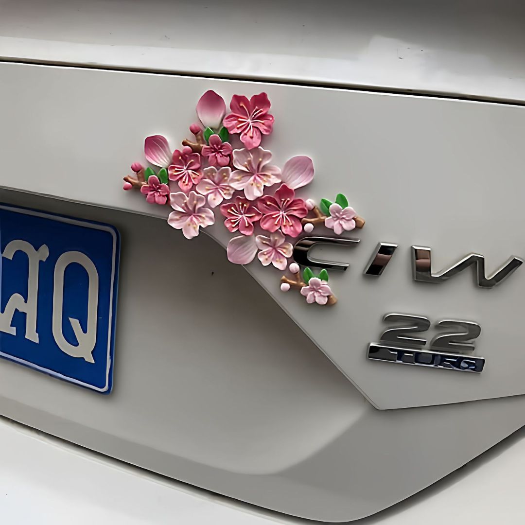 Cherry Blossom Car Dashboard Decoration Flowers