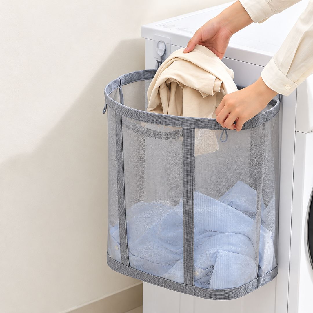 Foldable Nylon Laundry Basket