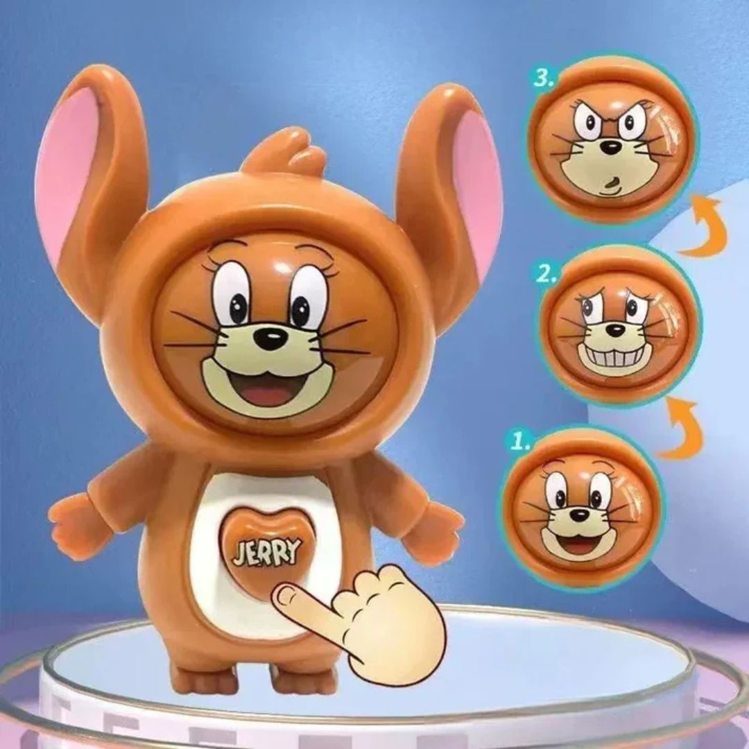 Face Changing Cartoon Mouse Keychain