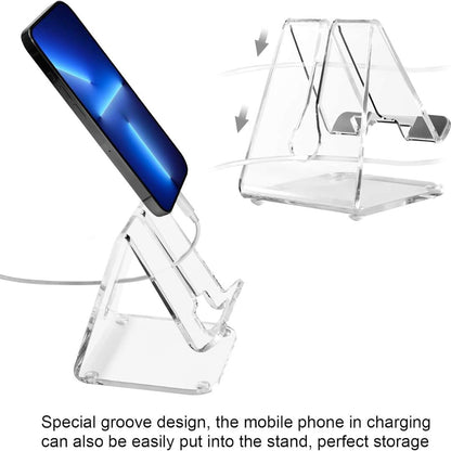 Acrylic Cell Phone Holder/Stand Clear