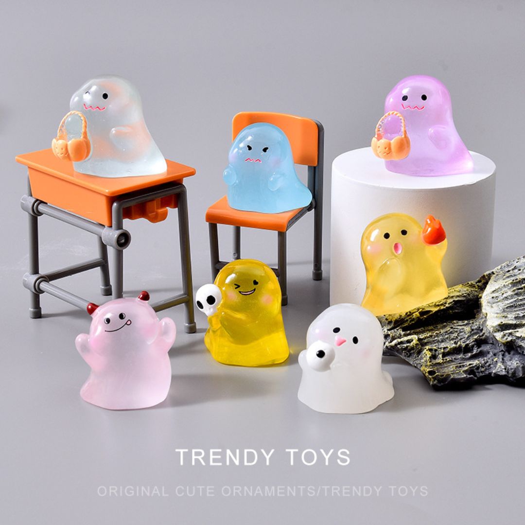 Mini Glowing Ghost Halloween Desk Decor