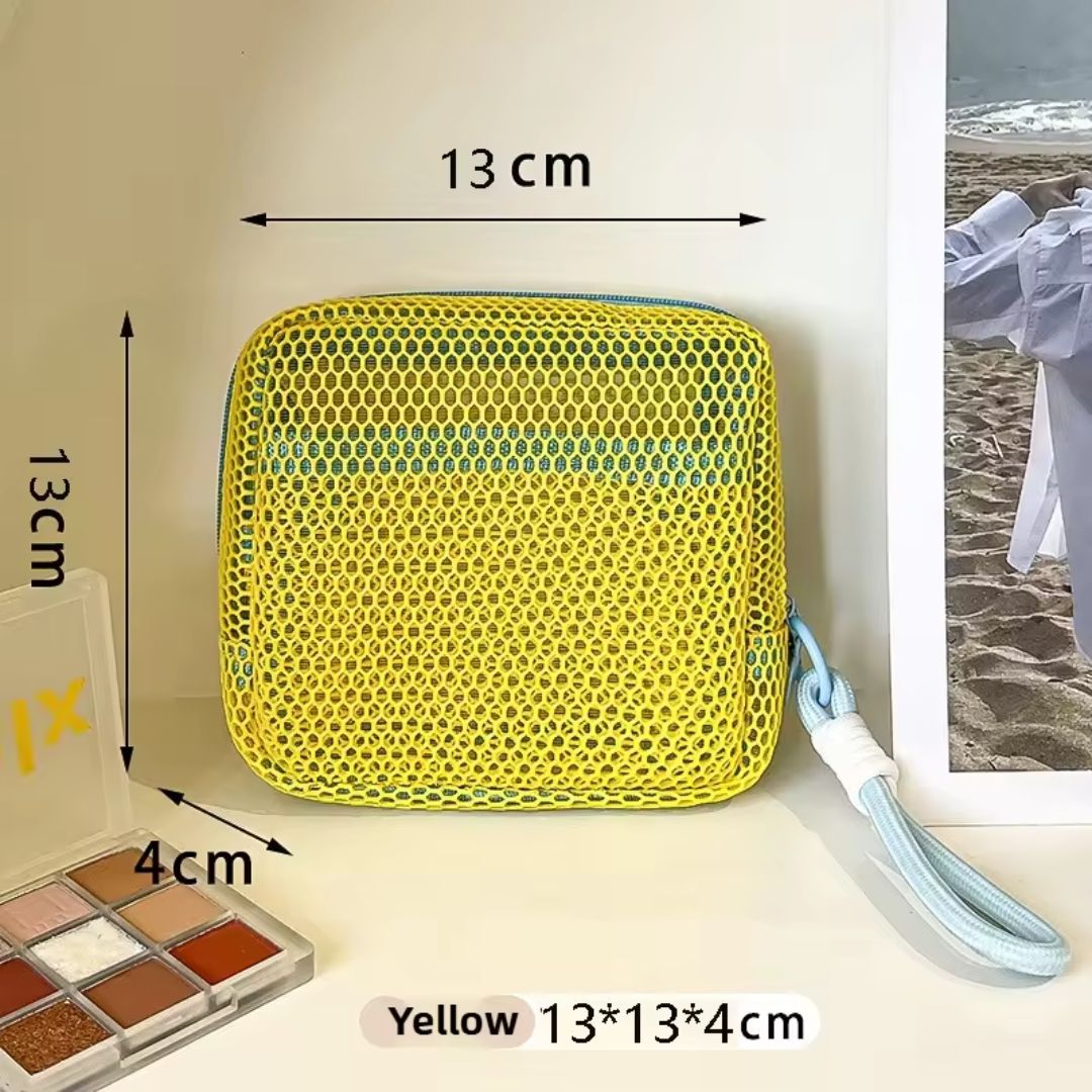 Cute Colorful Mesh Cosmetic Organizer