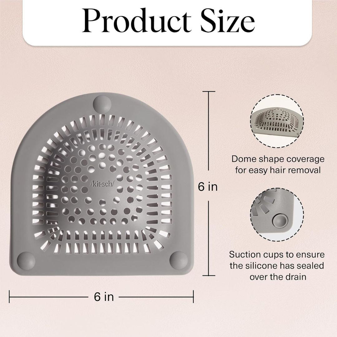 Hair Catcher Silicone Drain Cover for Bath & Shower