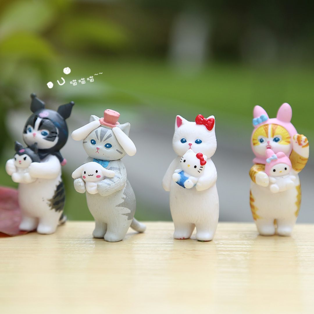 Fancy Dress Up Cute Kitty Figures