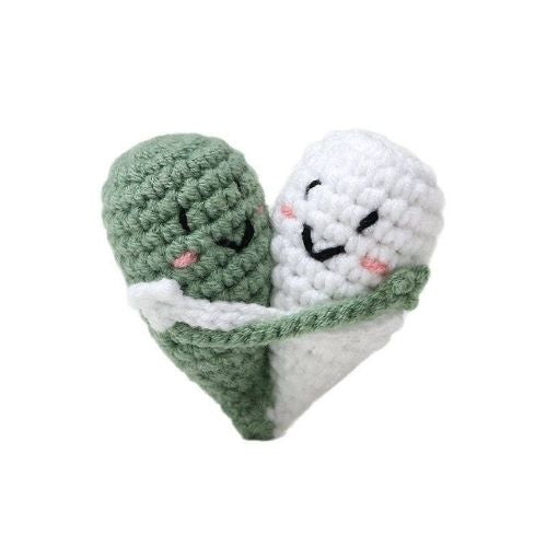 Love Hug Crochet Doll Heart-Shaped Hugging Doll Ornament Valentine's Day Gift