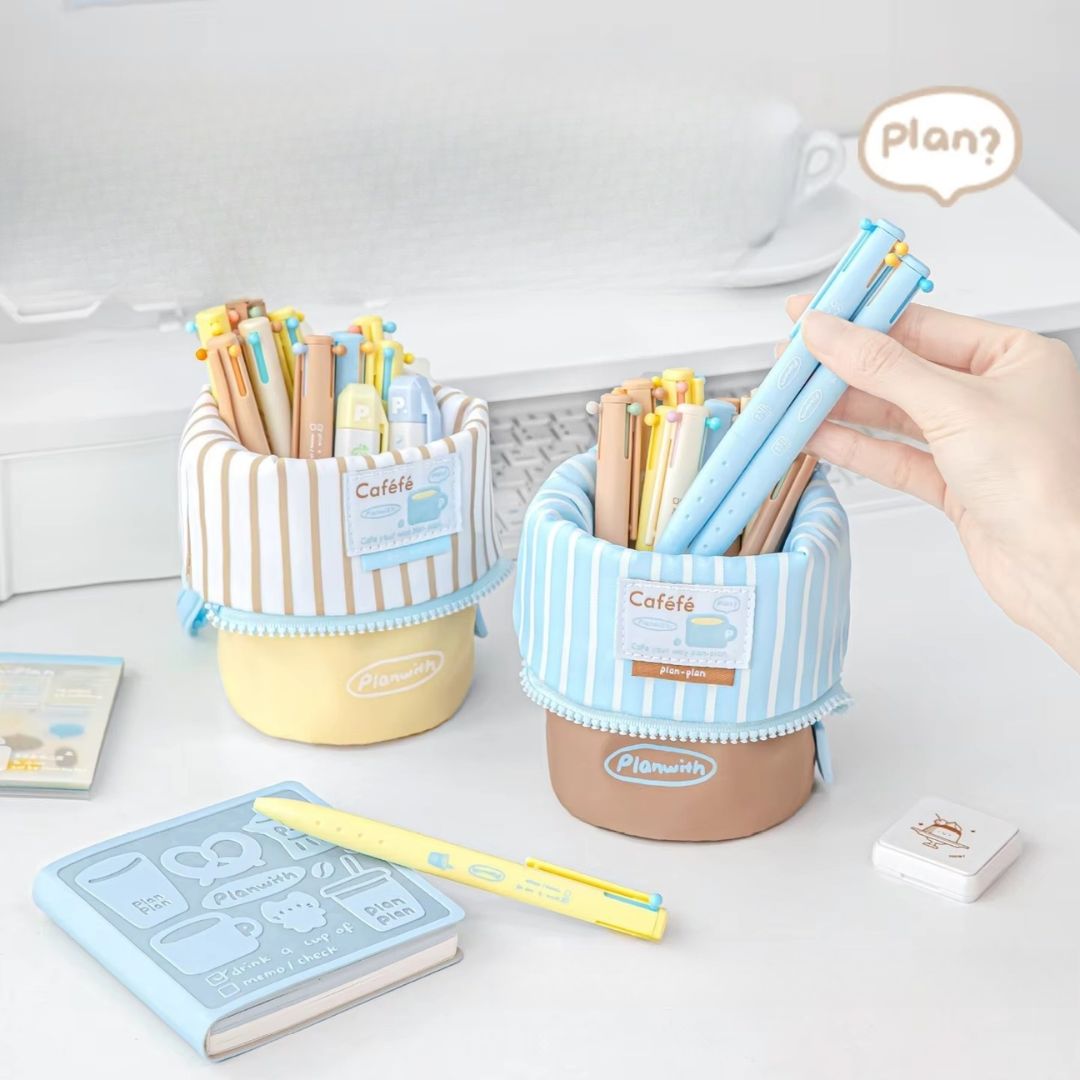 Vertical Flip-Top Pen/Pencil Case