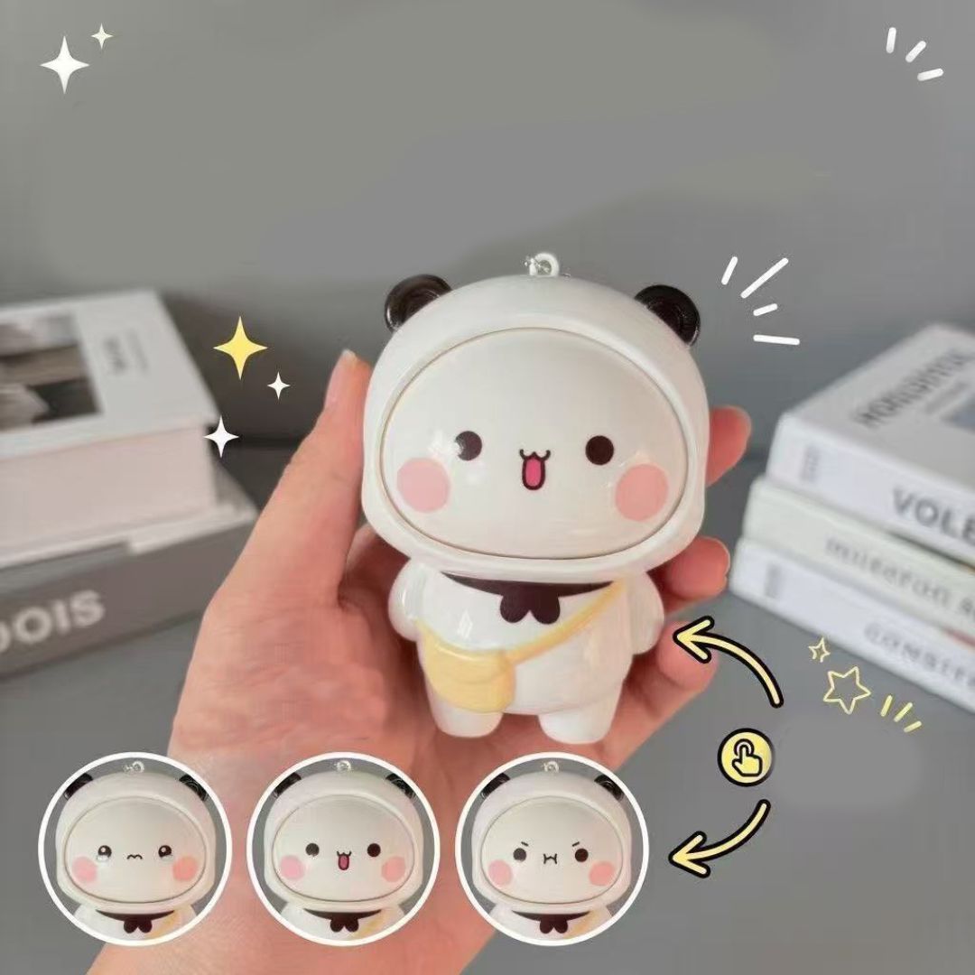Bubu and Dudu face-changing Keychains
