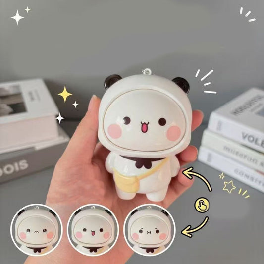 Bubu and Dudu face-changing Keychains