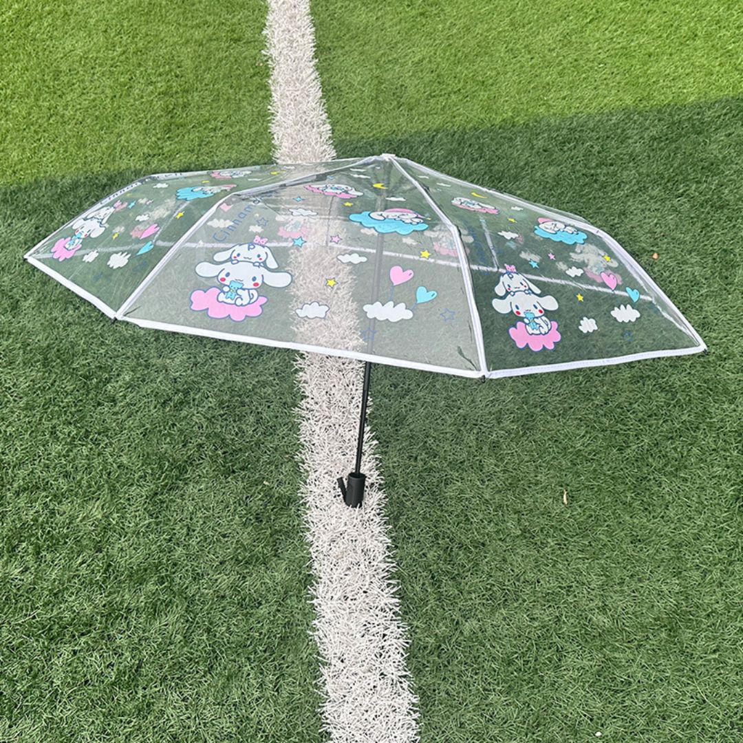 Kuromi Korean Transparent Frosted Kids Umbrella