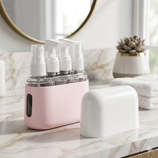 TravelEase Refillable Toiletry Bottle Set