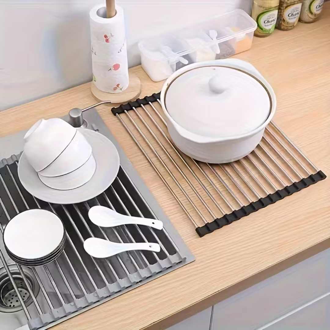 Roll-Up Dishwasher Drying Rack
