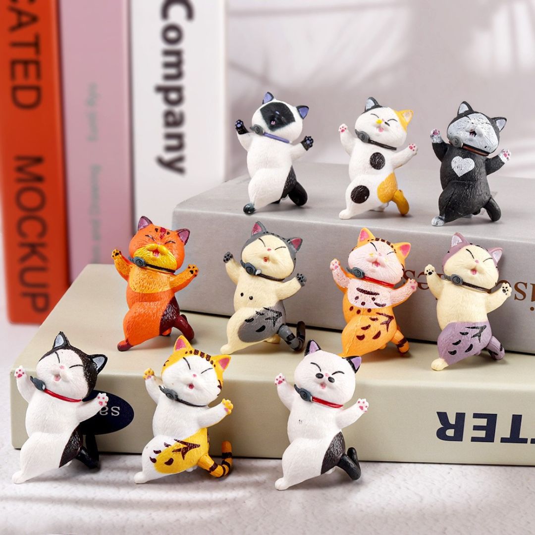 Cute Dancing Cat Car Dashboard Ornament
