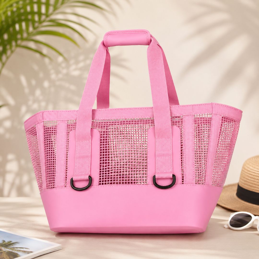 Custom Large Capacity Mesh Beach Tote Bag