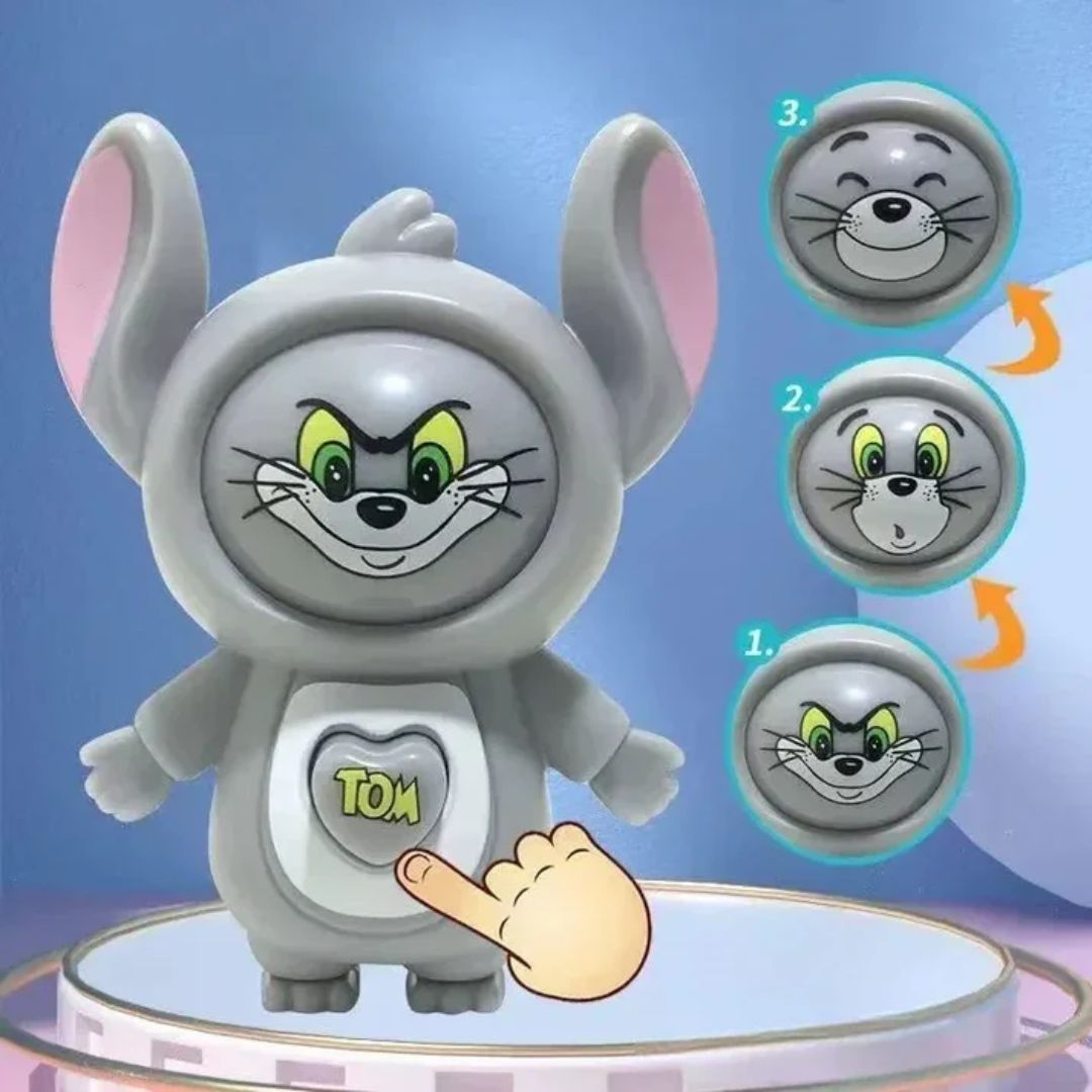 Face Changing Cartoon Mouse Keychain