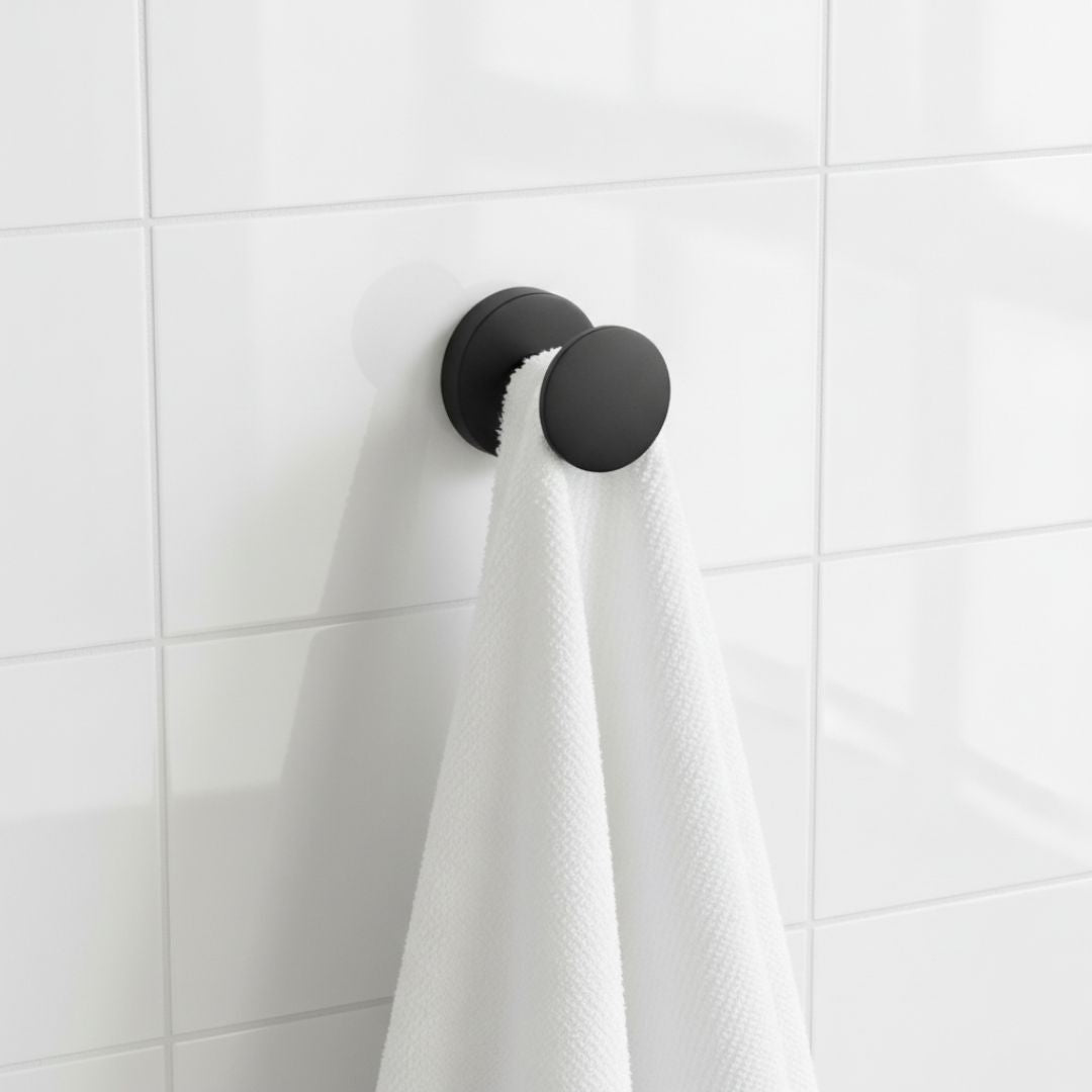 Suction Matte Black Multi Wall Hook