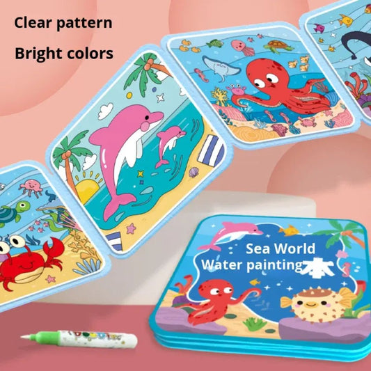 Magic Reusable Water Painting Book Kids