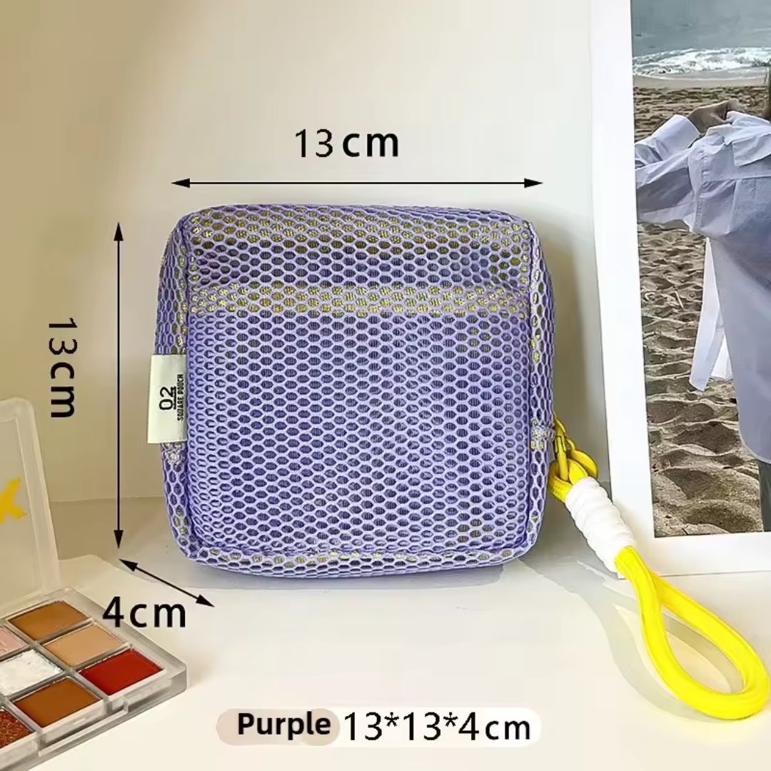 Cute Colorful Mesh Cosmetic Organizer