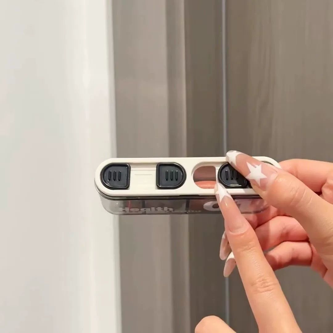Portable Medicine Box with Key Ring