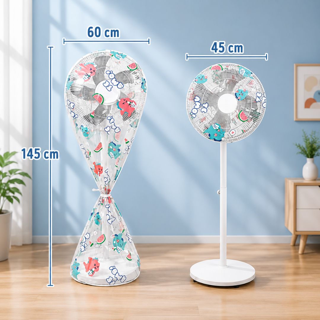 Full Coverage Mesh Protective Cover For Tower Floor Fan