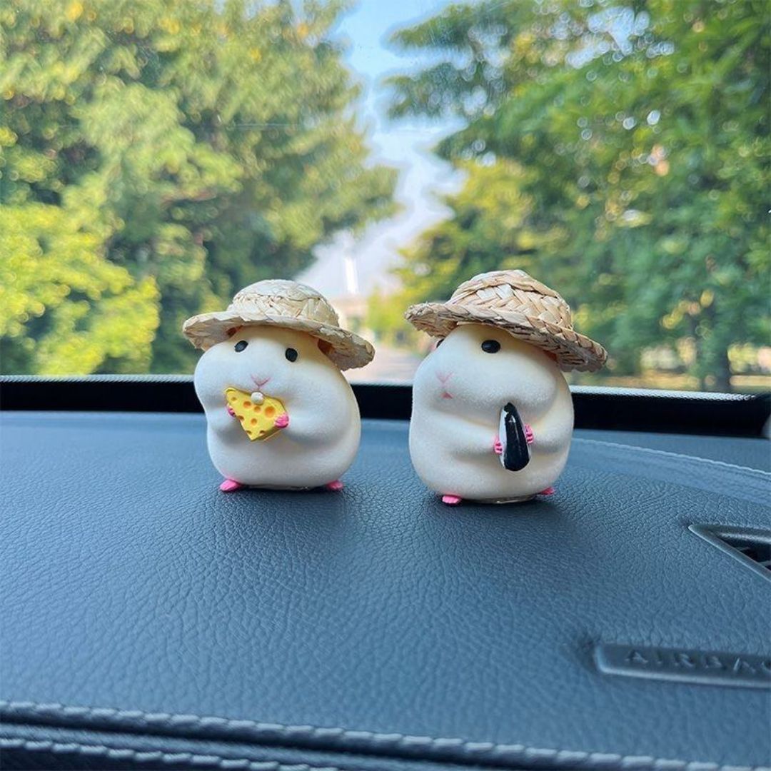 Sunny Hamster Dashboard Buddy