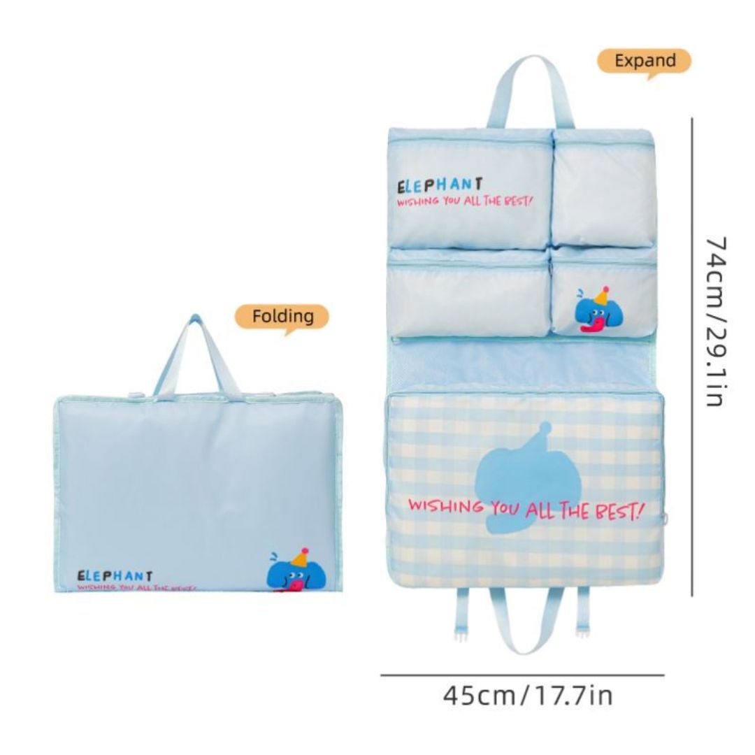 Multi-Compartment Foldable Travel Organizer Bag