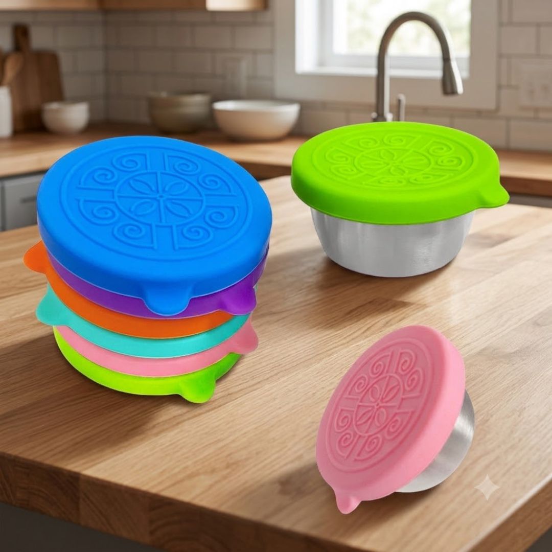 304 Stainless Steel Bowl with Silicone Lid
