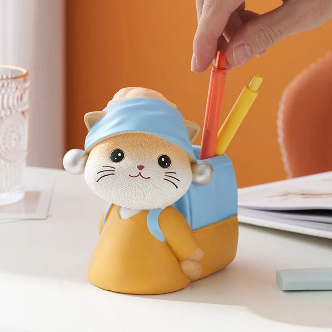 Creative Cute Cat Office Pen Holder