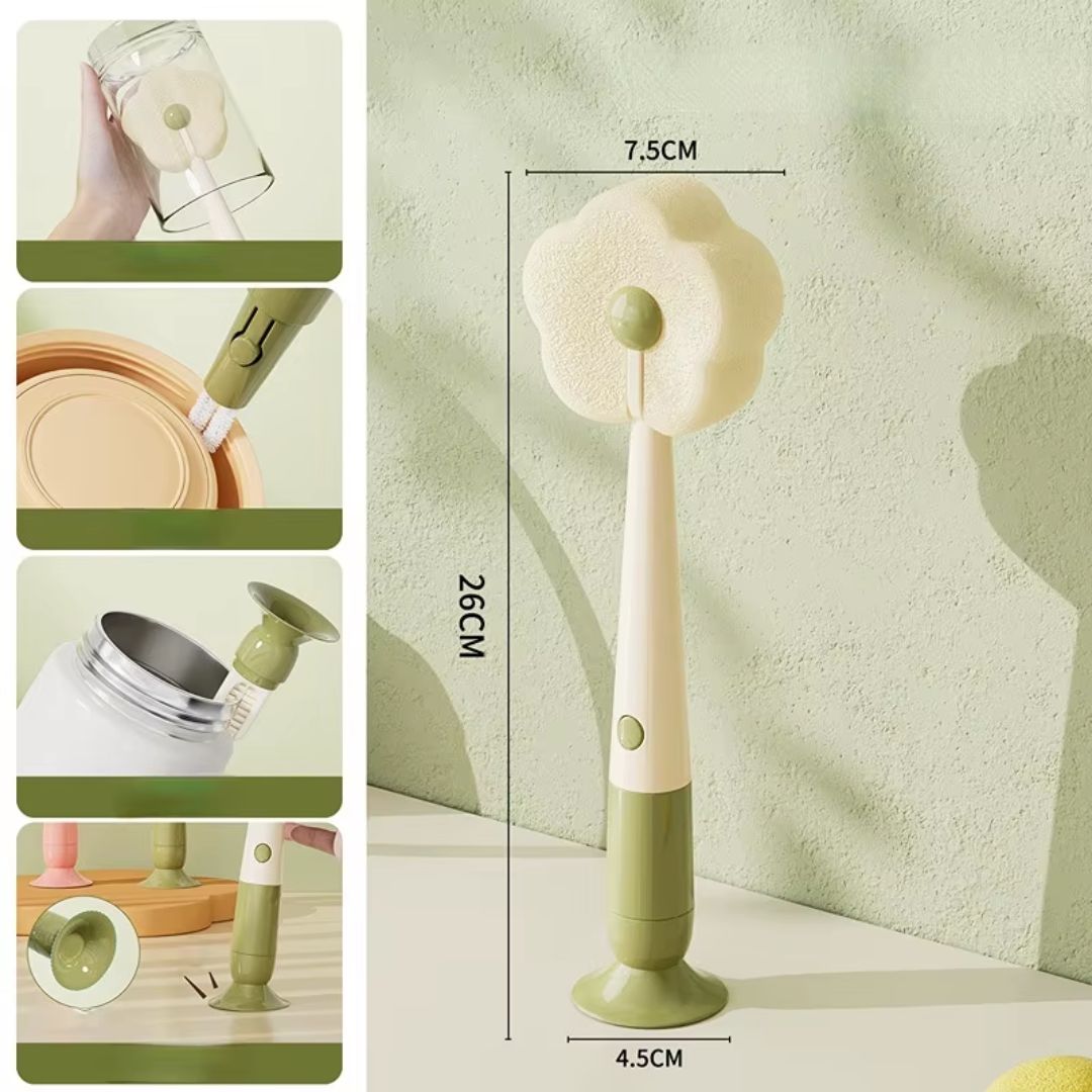 Three-in-one Sponge Flower Multifunctional brush