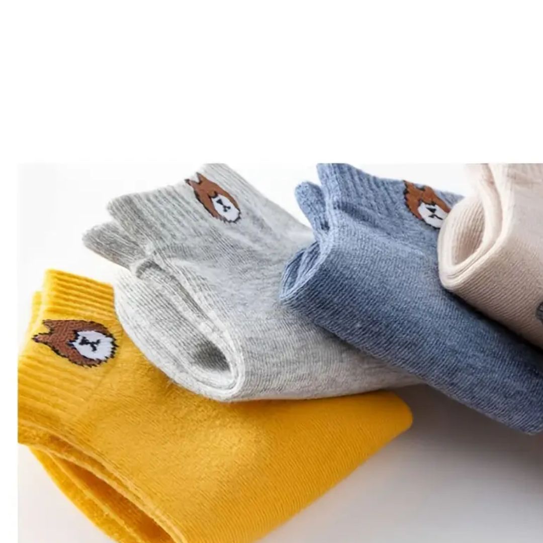 Cozy Bear Printed Unisex Socks