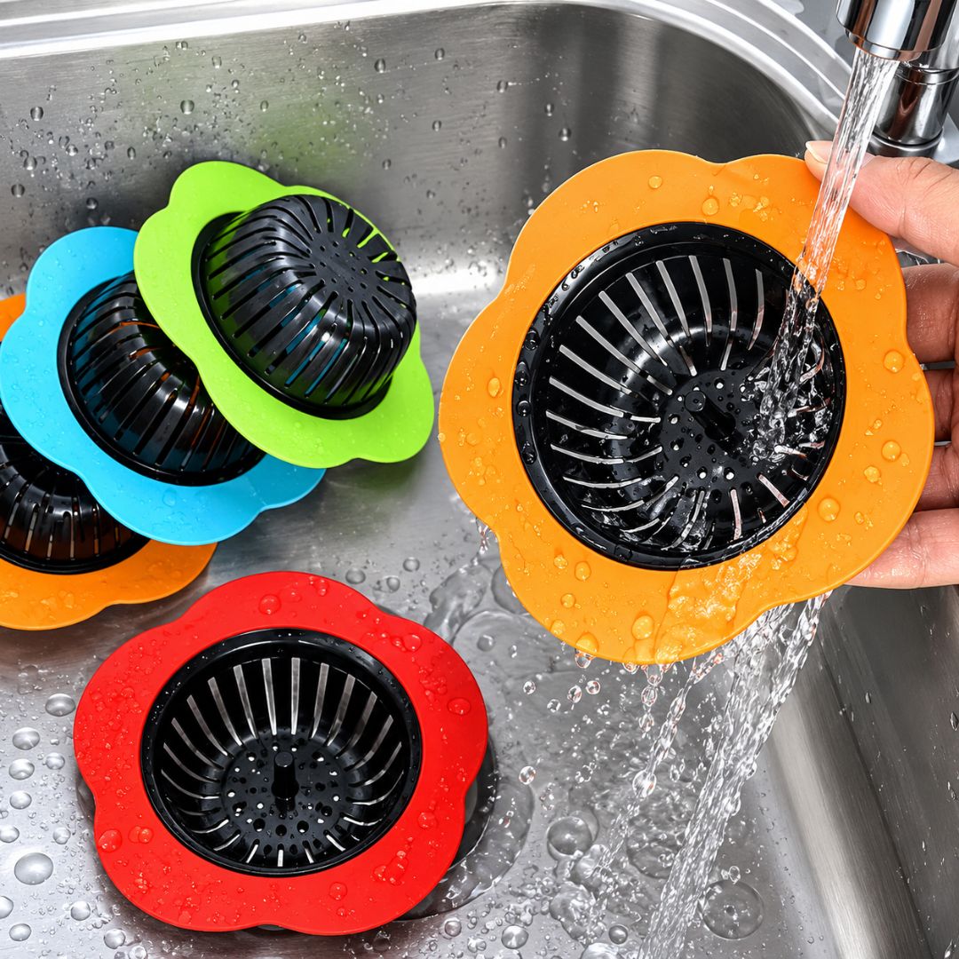 Kitchen Sink Drain Strainer with Wide Rim
